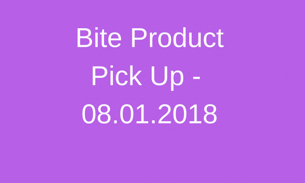 Protected: Bite Product Pick Up – 08.01.2018